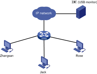 Network diagram of partial assets