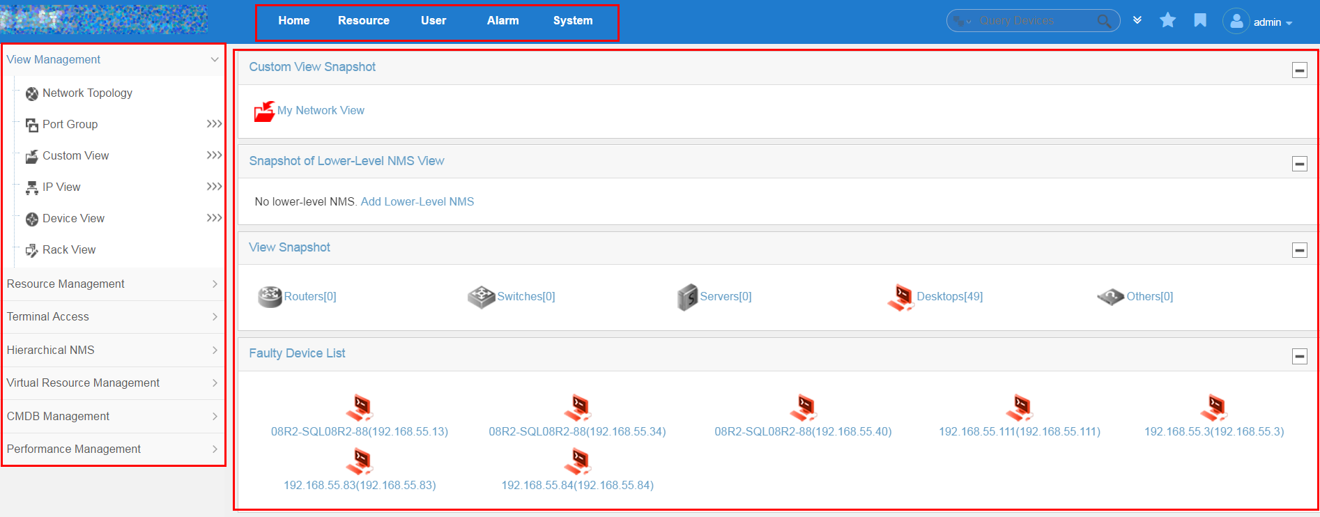 Platform GUI