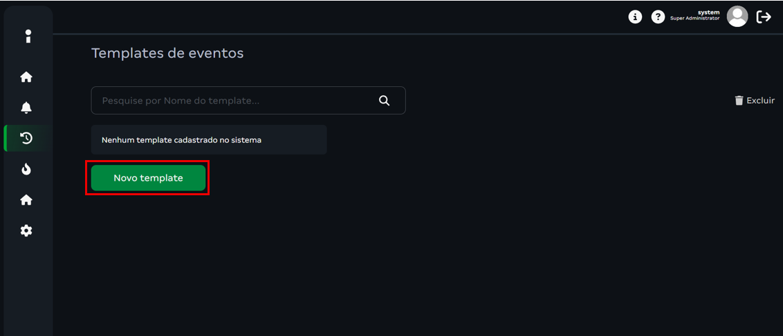 Figura 81. Lista de templates criados