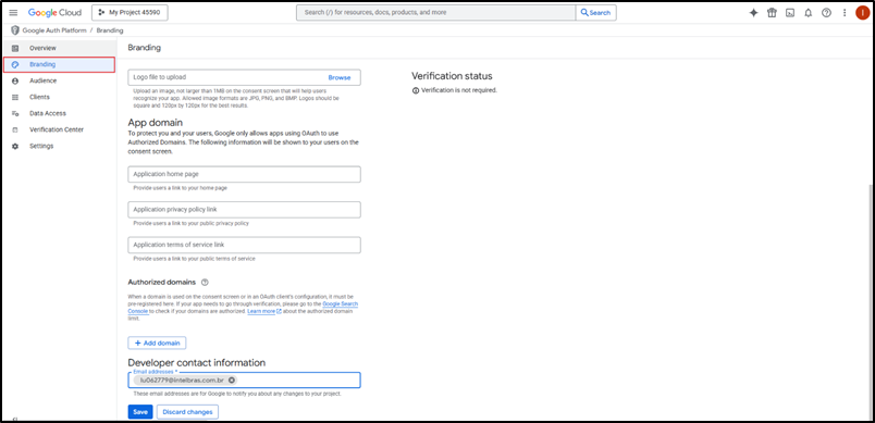 Editing app registration settings 2