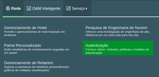 Tela de Configuração de Template com campo Custom