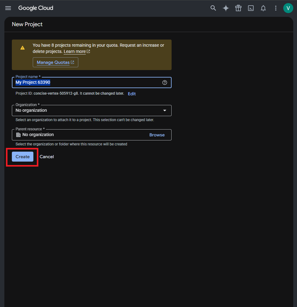 Create Google Platform