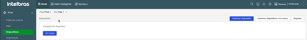 Adicionar dispositivo pela listagem de dispositivos