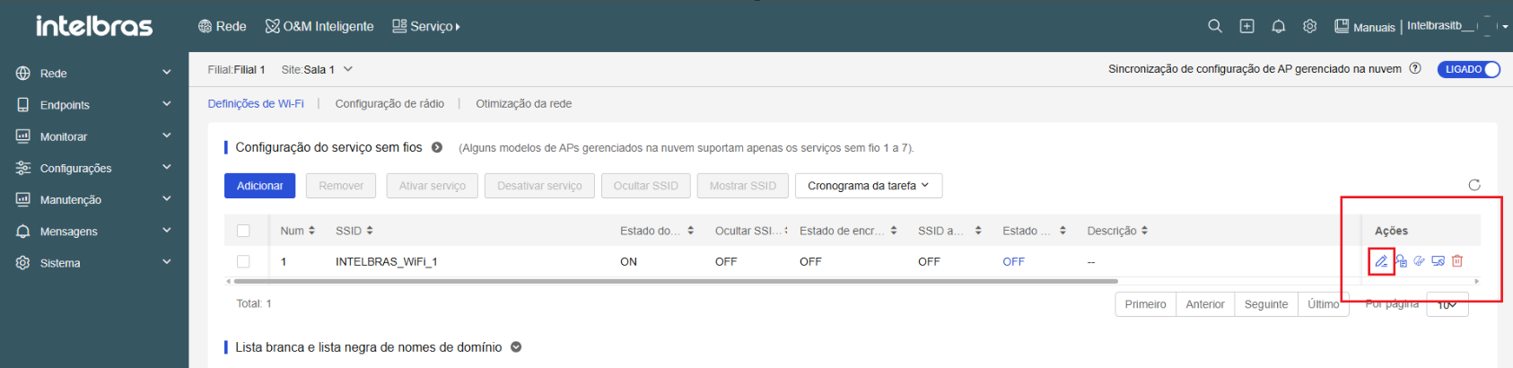 Localizar botão editar na tabela