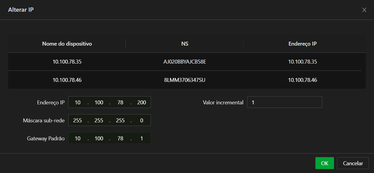 Alterar IP