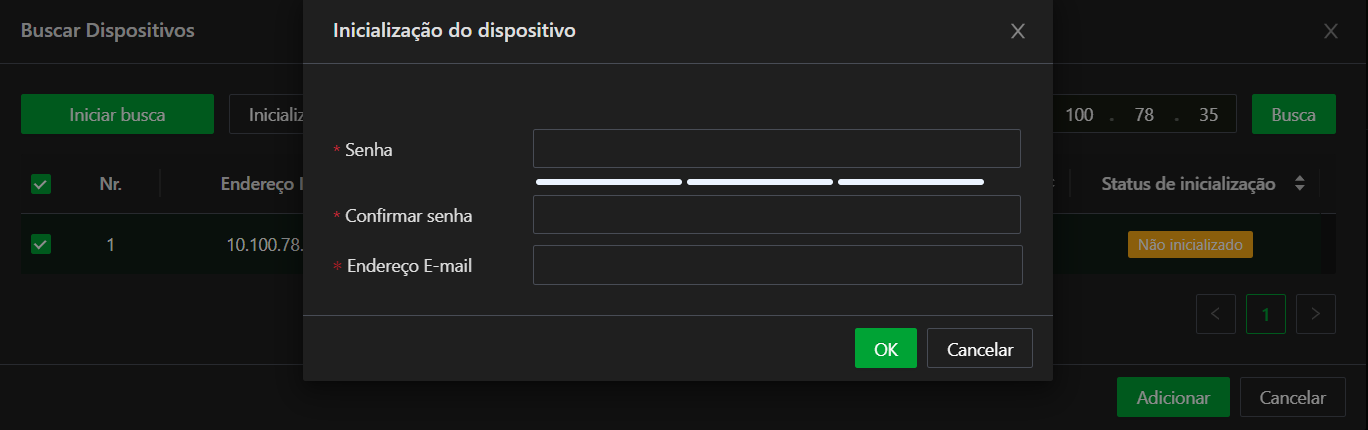 Iniciar Dispositivo Selecionado