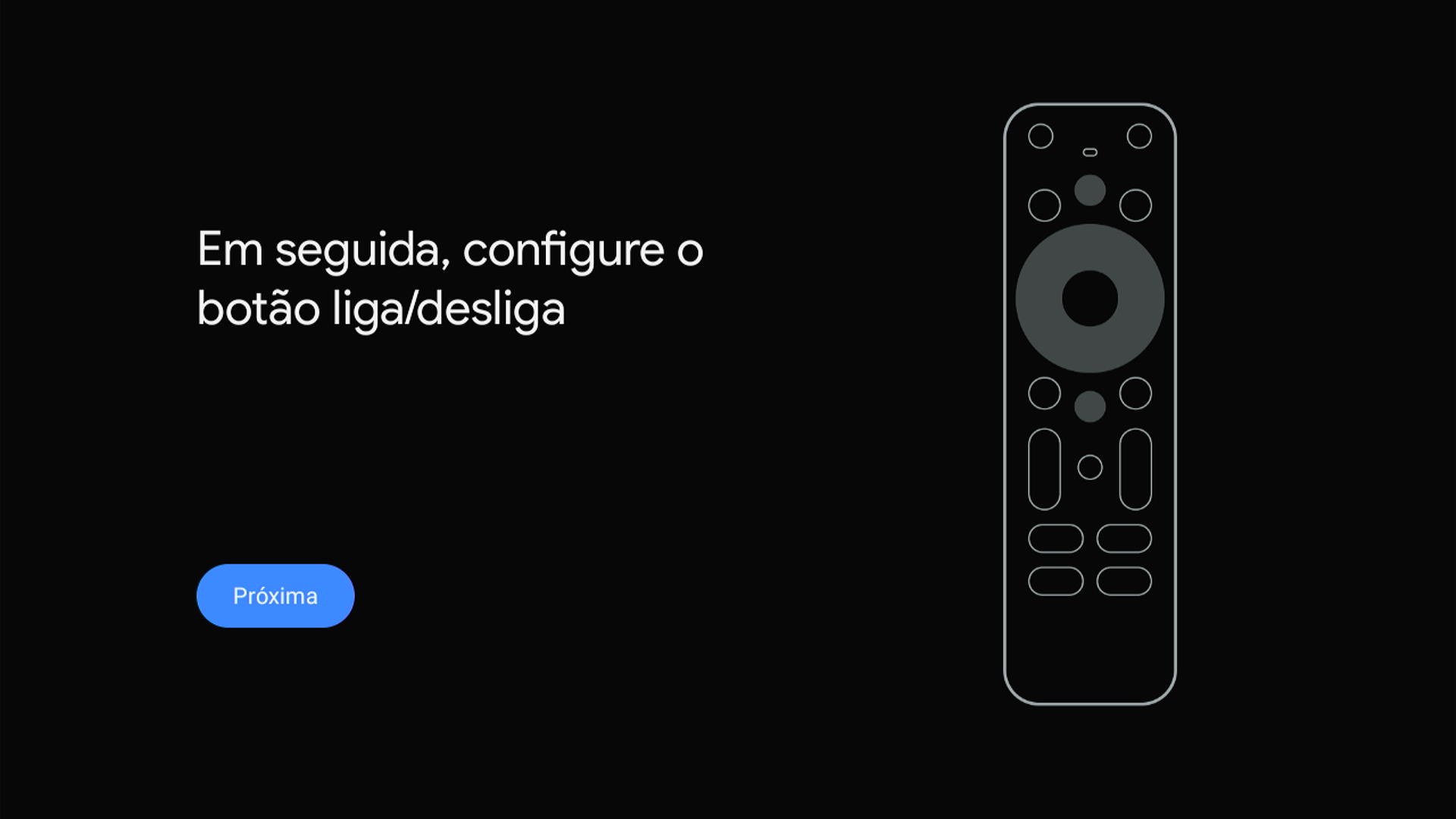 Figura tela configuração do controle - teste liga/desliga