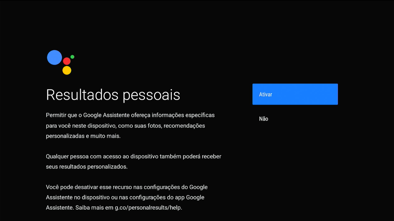 Figura tela ativar recomendacões