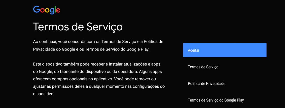 Figura tela aceite dos termos da intelbras