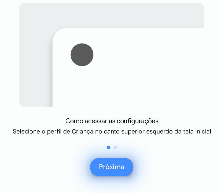 Tela instruções de configuração