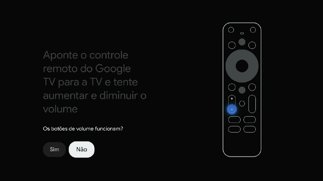 Figura tela configuração do controle - teste volume -