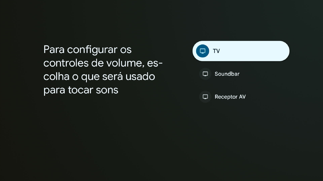 Tela configuração controle 