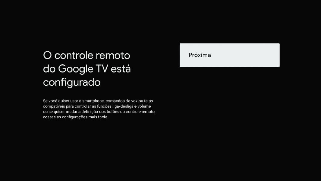 Tela configuração do controle - Finalizada