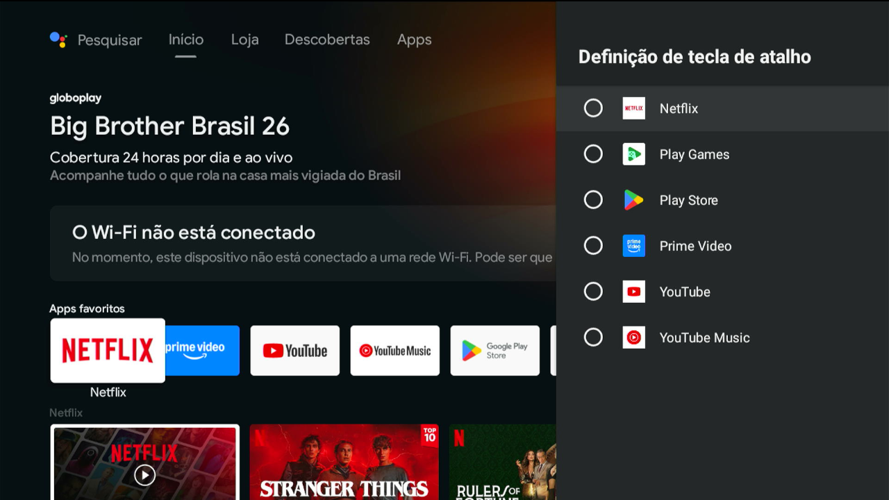 Tela config sistema